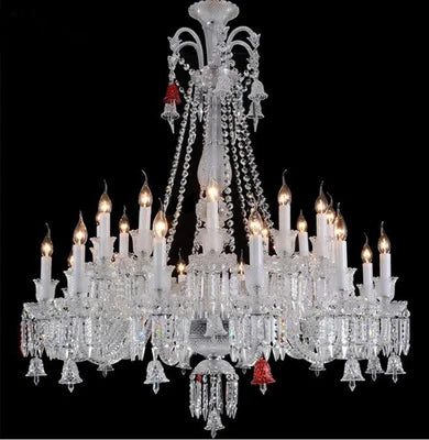 Lustre en cristal noir pour éclairage élégant et luxueux — LZ4X9QJ2