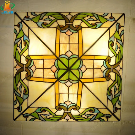 Plafonnier marocain rétro en verre fait main pour enfants — LZ4D7XQ
