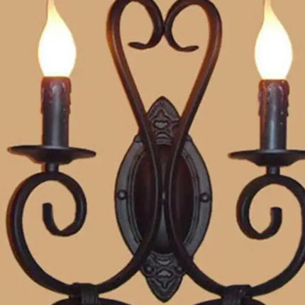Applique murale décorative en métal avec miroir style antique — LZ4X9P2