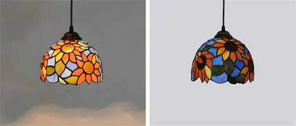 Suspension colorée au style méditerranéen d’inspiration marocaine — LZ4F7Q2