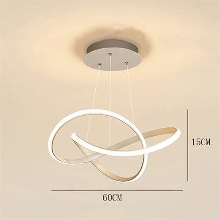 lustre à led moderne pour décoration intérieure élégante