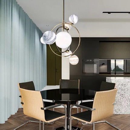 Lustre LED artistique pour décoration intérieure moderne — LZ4X9P2