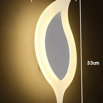 Applique murale LED moderne forme feuille pour décoration intérieure — LZ4X9J