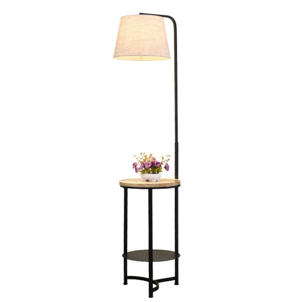 Lampadaire en bois massif au design moderne pour intérieur élégant — LZ4X9P2
