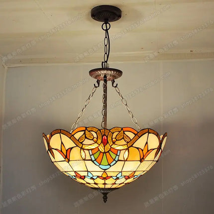 Lustre baroque en verre coloré pour éclairage élégant — LZ4X9P2Q