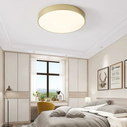 Plafonnier LED rond ultra-mince 5 cm avec télécommande pour chambre — LZ4P9X