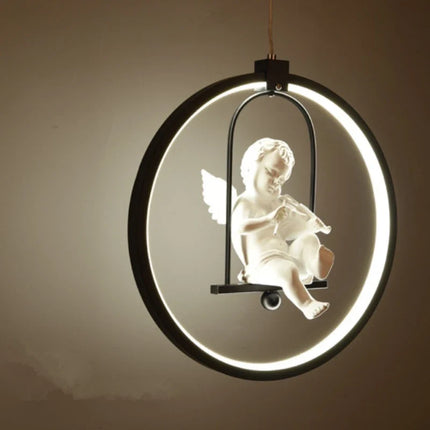 Suspension ronde LED acrylique moderne pour hôtel — LZ4X9QJ