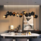 Or noir dans / Applique 2 lumières 10w / Lumière chaude