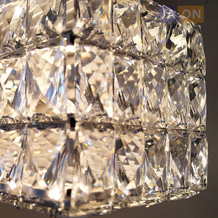 Suspension rétro en cristal avec éclairage LED élégant — LZ4X9T
