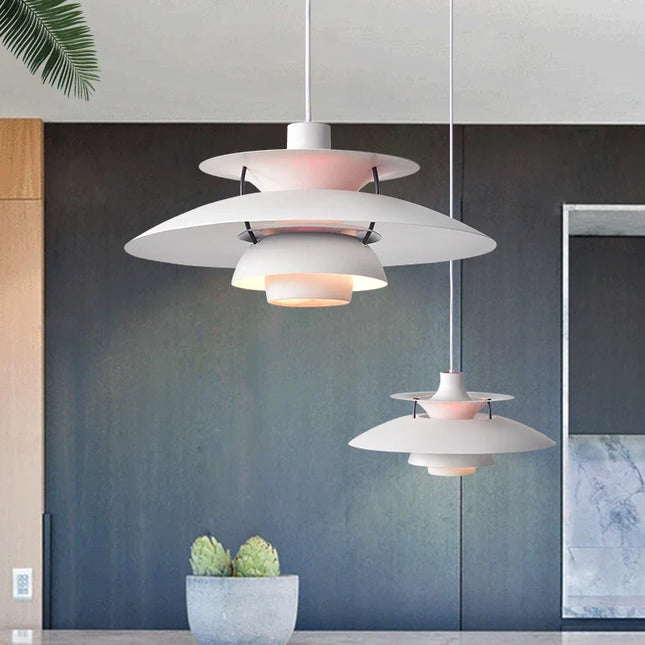 Lustre suspension style industriel minimaliste forme soucoupe volante — LZ4T9X