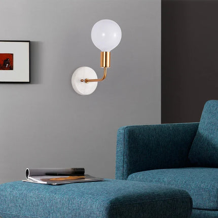 Applique murale design nordique en marbre et verre pour intérieur — LZ4X9T2