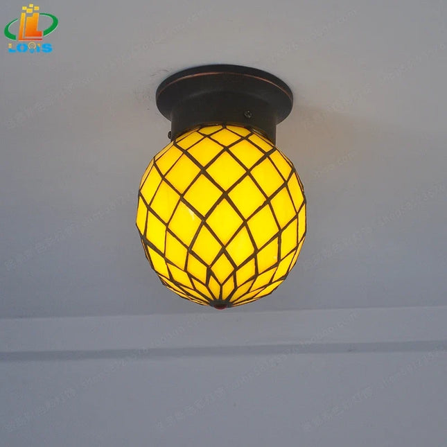 Plafonnier créatif en forme d'ananas pour intérieur et extérieur — LZ4X7Q9