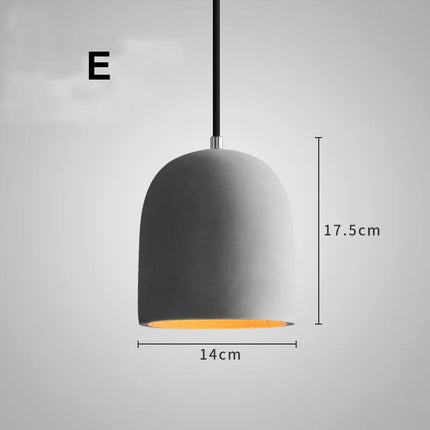 Suspension industrielle vintage en ciment pour bar et café — LZ4X9T2