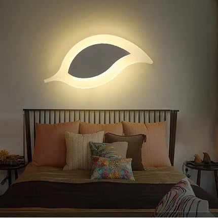 Applique murale LED moderne forme feuille pour décoration intérieure — LZ4X9J