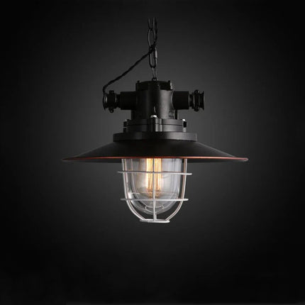 Lustre suspension rétro américain pour loft, café, pub, étude — LZ4Q7XJ