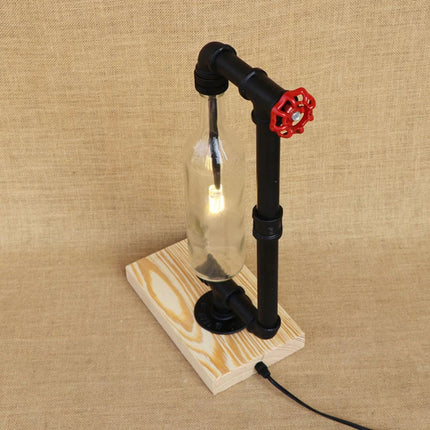 Lampe de bureau industrielle vintage avec abat-jour bouteille — LZ4F9XQ