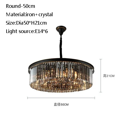 Lustre moderne en cristal pour éclairage élégant et raffiné — LZ4X9B