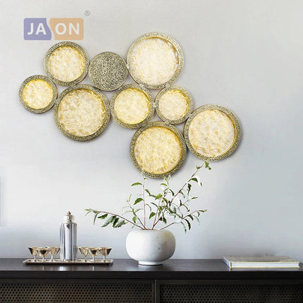 Applique murale classique en verre et cuivre pour intérieur élégant — LZ4FJ9
