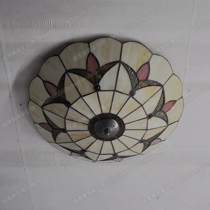 Plafonnier en verre style Tiffany pour décoration moderne — LZ4X9T2