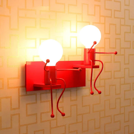Applique murale LED en fer avec motif poupée nordique pour enfants — LZ4X9T2