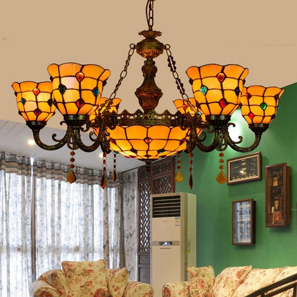 Suspension en verre style Tiffany pour intérieur moderne élégant — LZ4X9B