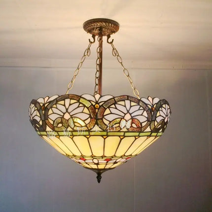 Lustre style Tiffany antique pour éclairage intérieur et extérieur — LZ4G7M9