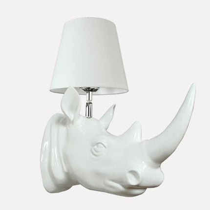 Applique murale rhinocéros au style campagnard américain — LZ4T9X
