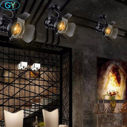 Plafonnier rétro réglable style loft pour bar et café — LZ4X9T1