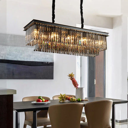 Lustre moderne en cristal pour éclairage élégant et raffiné — LZ4X9B