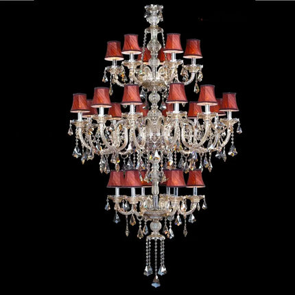 Lustre léger en cristal pour escalier moderne — LZ4XJ9