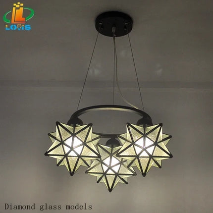 Lustre suspension créatif en forme de pentacle pour bar et intérieur — LZ4X9T