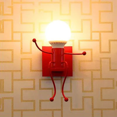 Applique murale LED en fer avec motif poupée nordique pour enfants — LZ4X9T2