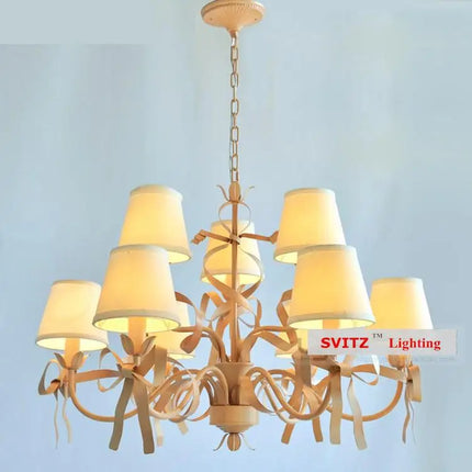 Lustre LED style européen pour chambre de princesse — LZ4X9T2