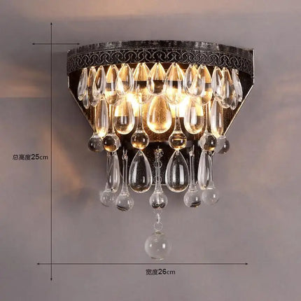 Applique murale en cristal rétro pour intérieur et extérieur — LZ4X9T2