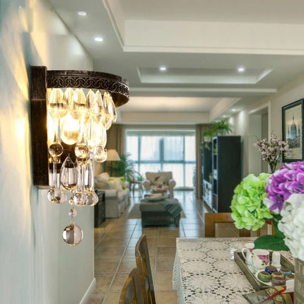 Applique murale en cristal rétro pour intérieur et extérieur — LZ4X9T2