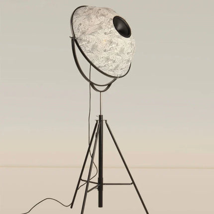 Lampadaire moderne en métal avec abat-jour en tissu GZMJ Satellite — LZ4X9P2