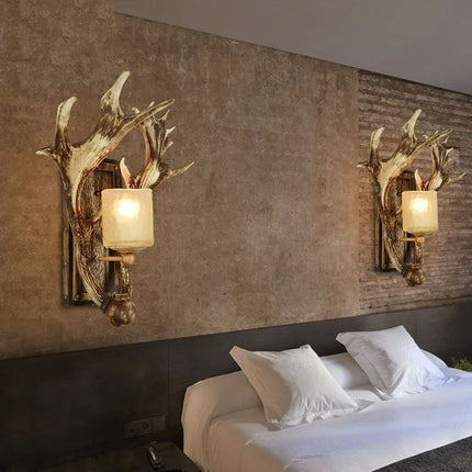 Applique murale vintage en bois pour hôtel et restaurant — LZ4X9JQ
