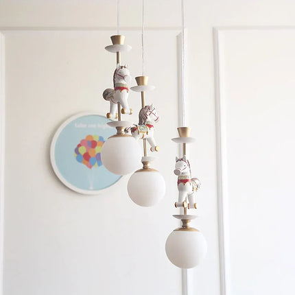 Suspension lampe de chevet en bois moderne pour enfants — LZ4X9T