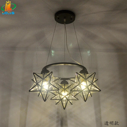Lustre suspension créatif en forme de pentacle pour bar et intérieur — LZ4X9T