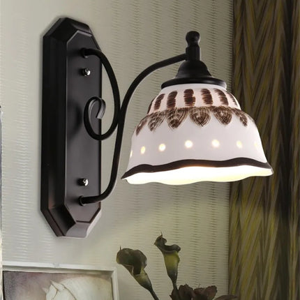 Plafonnier design moderne en céramique et métal noir — LZ4P9XJ