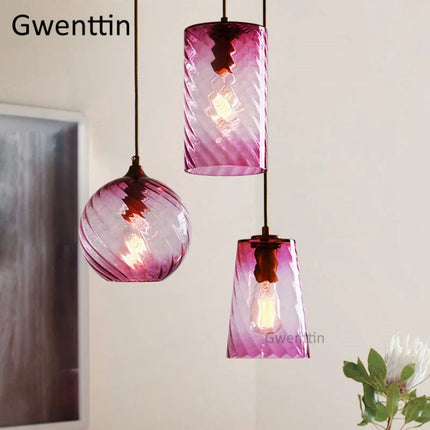 Suspension moderne en verre teinté pour intérieur — LZ4X9T