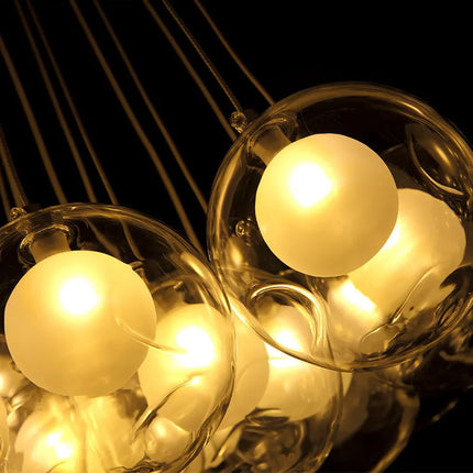Suspension moderne à plusieurs têtes en boule de verre — LZ4X9P