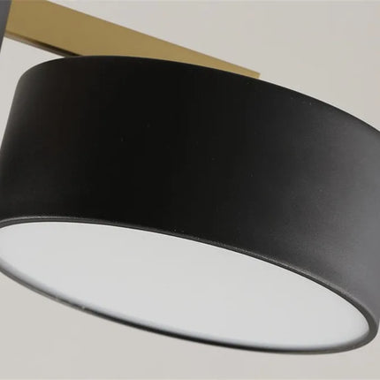 plafonnier moderne led 5 ou 10 têtes design rond acrylique métal