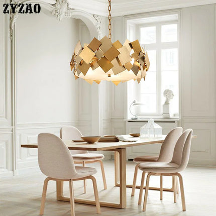 Lustre LED nordique en acier avec diffuseur acrylique — LZ4P9XQ