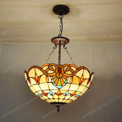 Lustre baroque en verre coloré pour éclairage élégant — LZ4X9P2Q