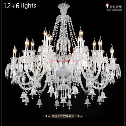 Lustre moderne en cristal avec éclairage LED élégant — LZ4X9T2