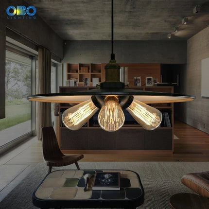 Suspension vintage en fer pour éclairage intérieur bar et boutique — LZ4P7X