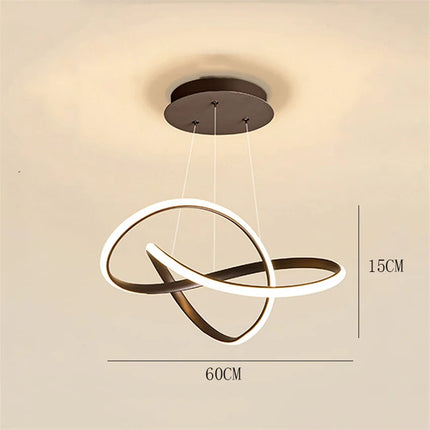 lustre à led moderne pour décoration intérieure élégante