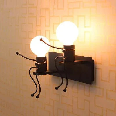 Applique murale LED en fer avec motif poupée nordique pour enfants — LZ4X9T2