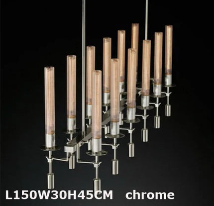 Suspension vintage en fer et verre à design personnalisé — LZ4X9Q